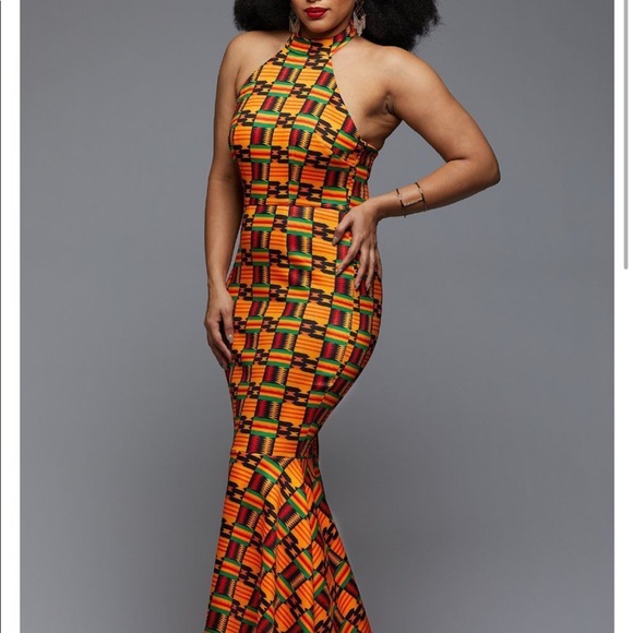 Dresses & Skirts - Limited Edition Diyanu Kente Halter Mermaid Dress Dresses & Skirts - Limited Edition Diyanu Kente Halter Mermaid Dress